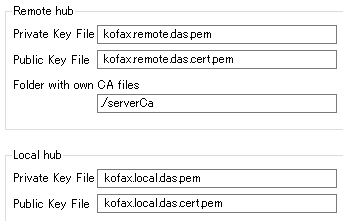 Certificates tab of the Options dialog box