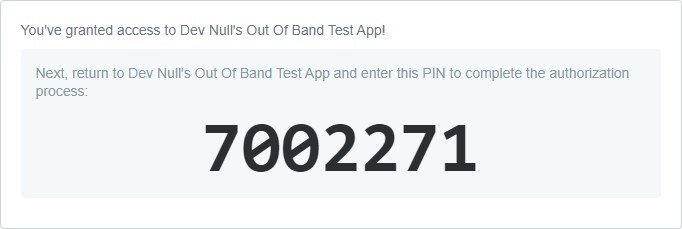 Service provider verifier PIN