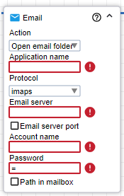 Example of errors in a step