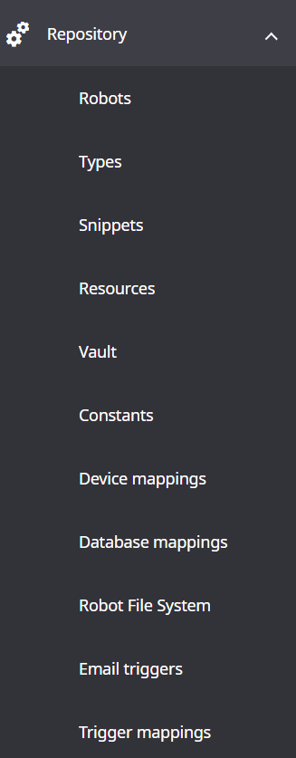 Management Console repository