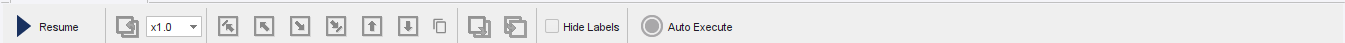 Application tab toolbar