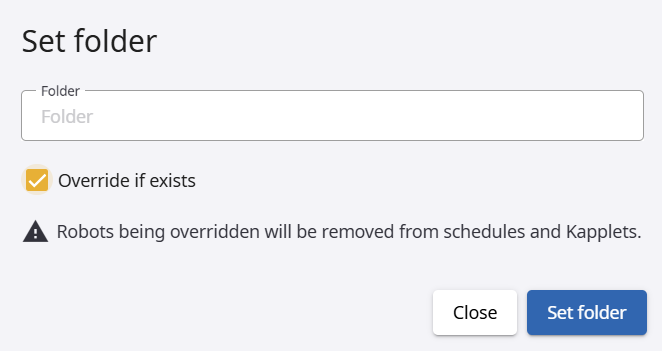 Override if exists option