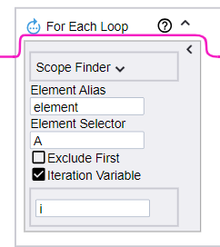 For Each Loop step