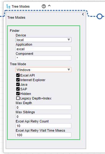 Windows tree mode