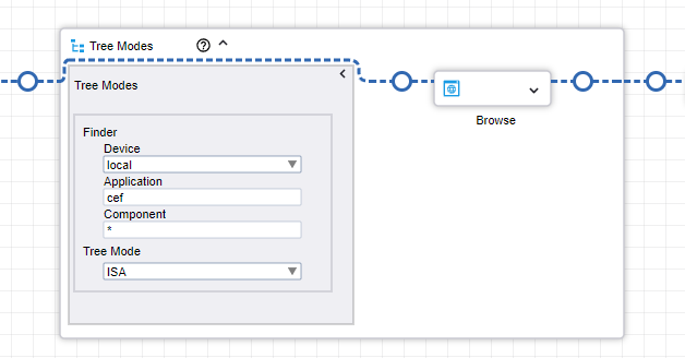 Window for adding a Tree Modes step