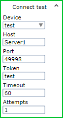 Connect to device step