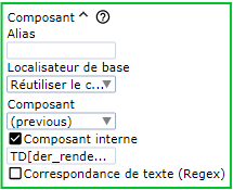 Localisateurs relatifs à l'élément trouvé