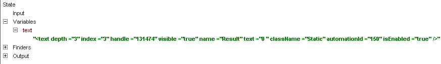 Chaîne XML extraite