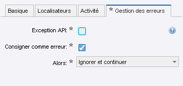 Ignorer et continuer Ignorer et continuer