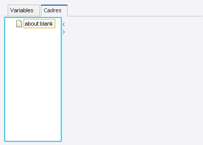 Vue Cadres en mode Conception Vue Cadres en mode Conception