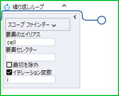 繰り返しループ ステップ