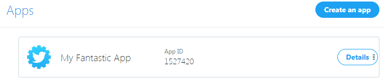 Twitter 開発者ウィンドウ Twitter 開発者ウィンドウ