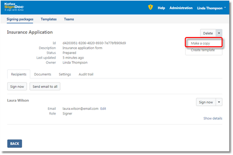 Click to change size