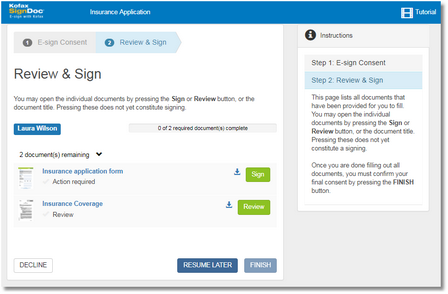 Click to change size