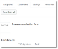 Click to change size