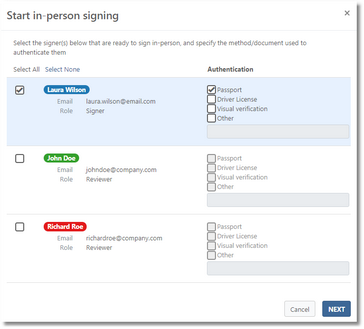 Click to change size