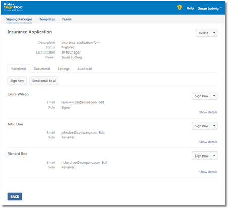 Click to change size