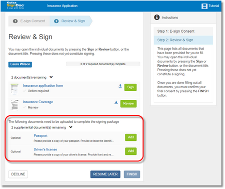 Click to change size