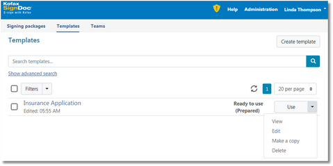 Click to change size