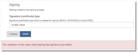 Click to change size