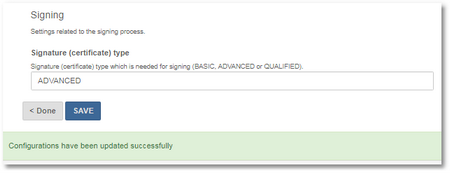 Click to change size