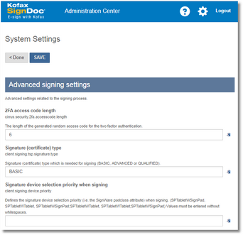 Click to change size