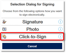 Click to change size