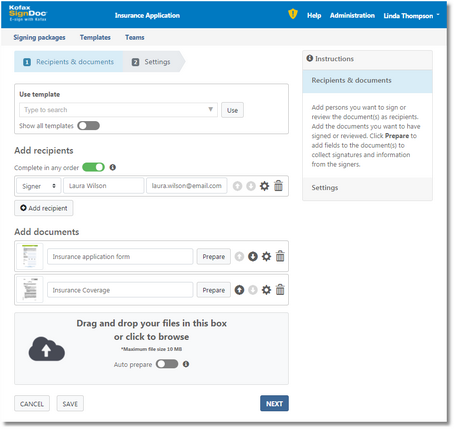 Click to change size