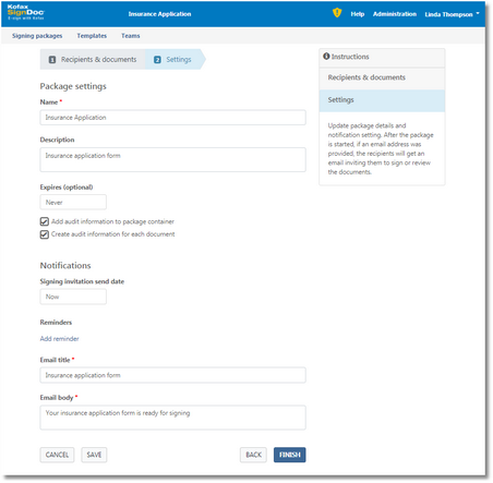 Click to change size