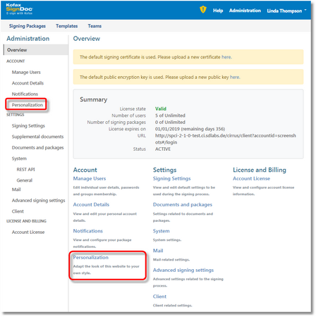 Click to change size