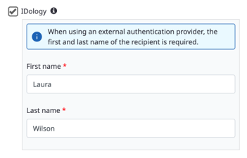 External authentication