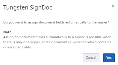 Automatically assign document fields