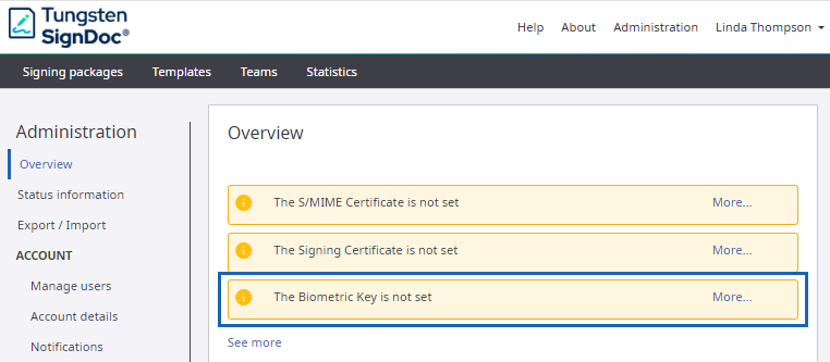 Biometric encryption key