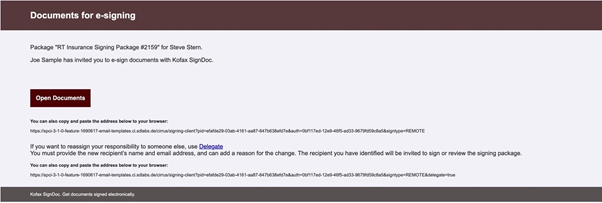 Custom email notification test