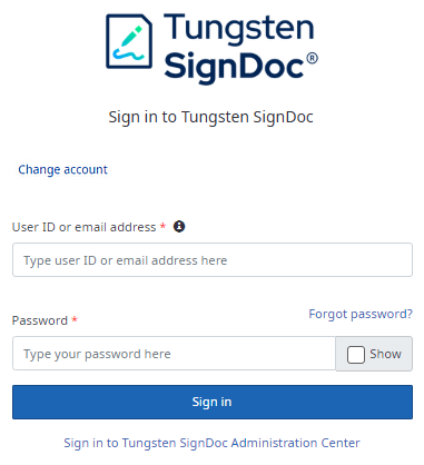Log in without account ID