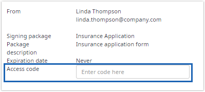 Access code Access code