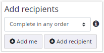 Add recipients