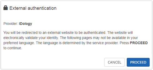 External authentication External authentication