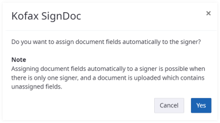 Automatically assign document fields