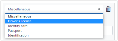 Select a document type