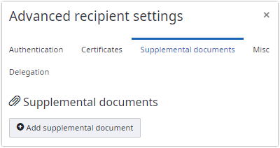 Supplemental documents