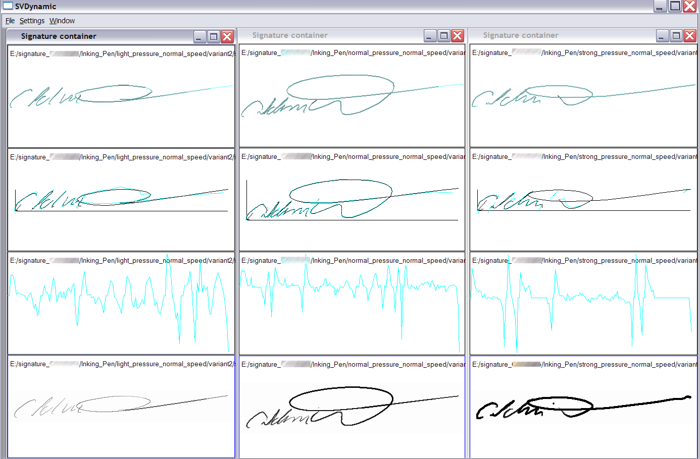 Visualization with different pressure levels