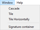 Window menu
