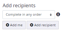 Add recipients
