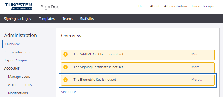 Biometric encryption key