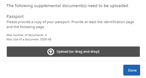 Upload documents