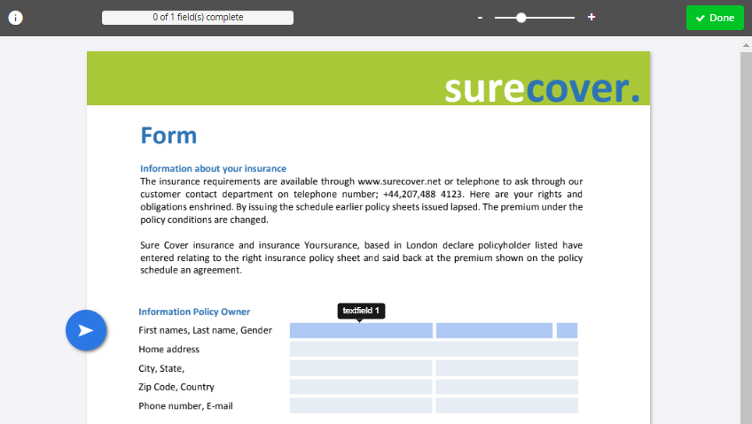 Display the pages of a document