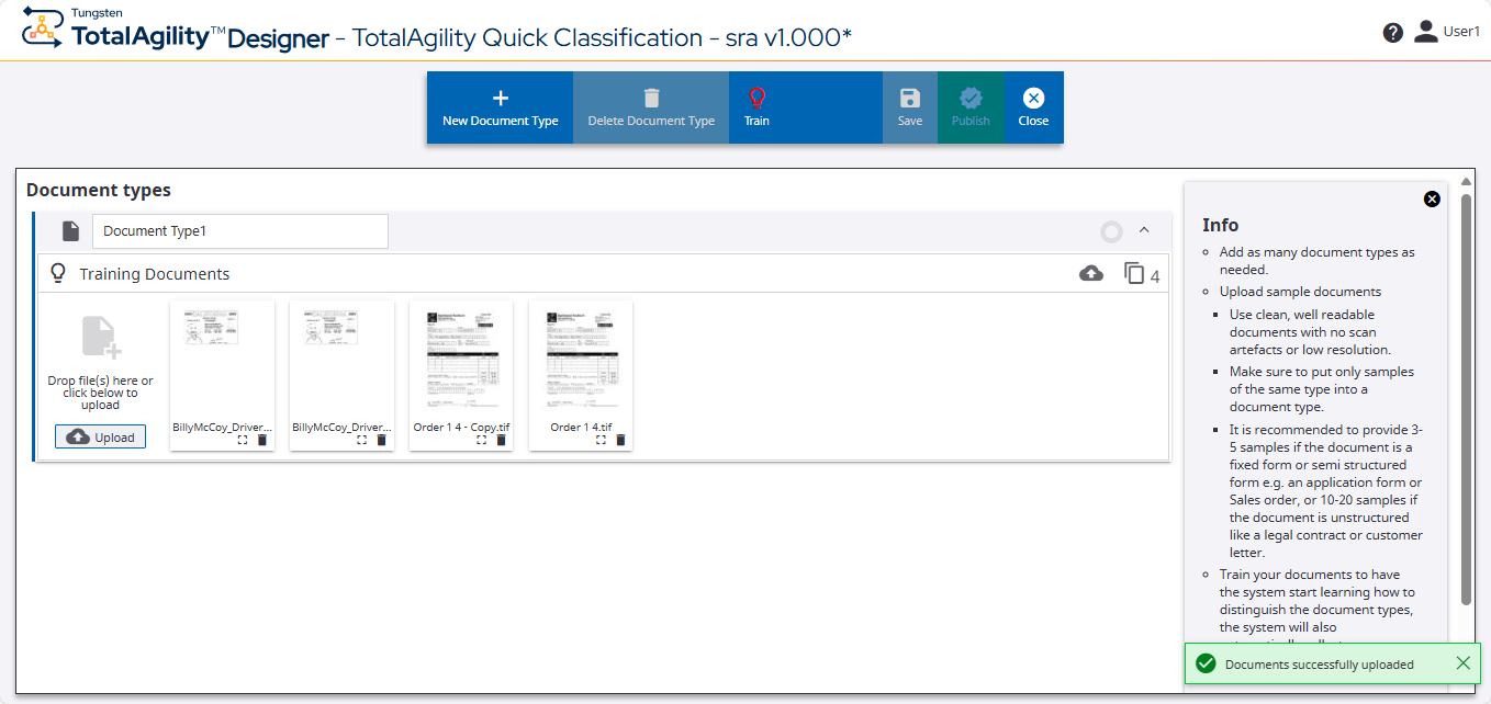 Quick Classification editor