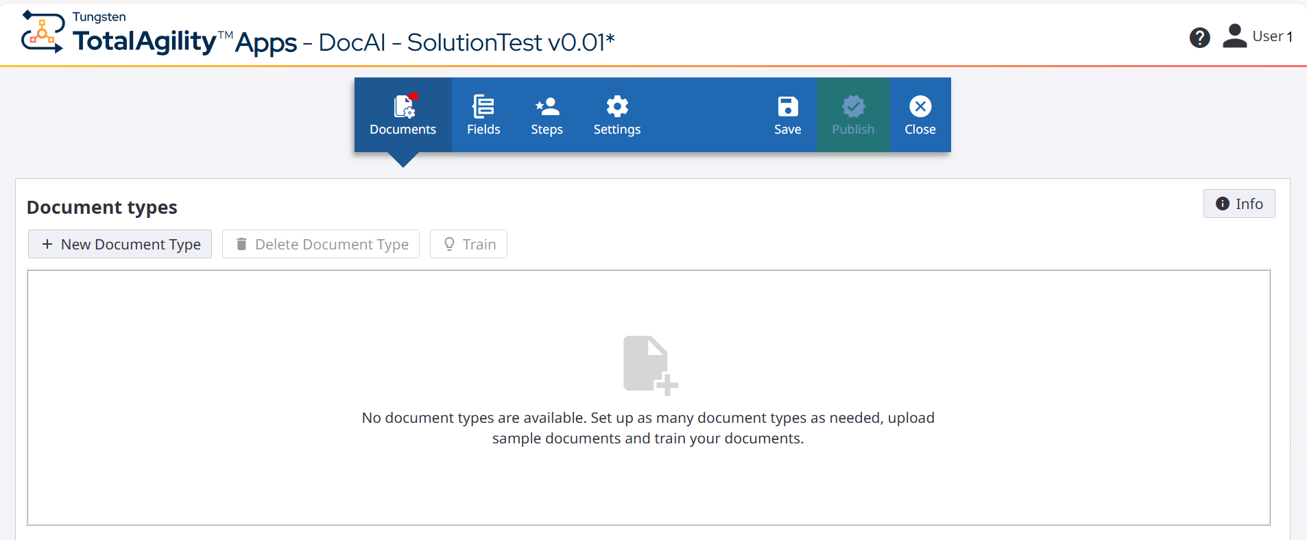 Documents page DocAI