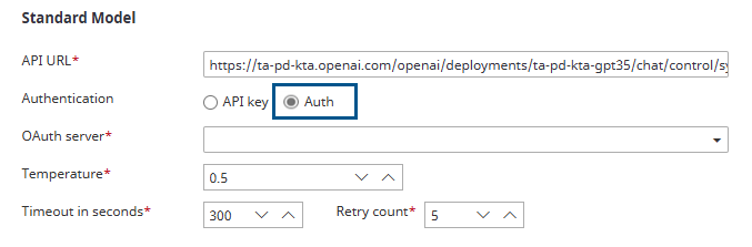 OAuth option for Authentication